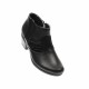 Botine dama negre din piele naturala, cu fermoar, MVS18BT