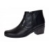 Botine dama casual din piele naturala cu fermoar MVS18BT
