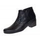 Botine dama negre din piele naturala cu fermoar MVS18BT