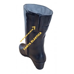 Cizme dama din piele naturala, cu fermoar, negru, Imblanite, Marimi 36 la 41 MVS30CZM