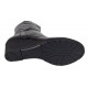 Ghete dama din piele naturala cu fermoar imblanite Negre MVS31N
