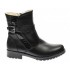 Ghete dama clasice din piele naturala, cu fermoar, negre, IMBLANITE - 51CR