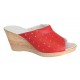 Papuci dama din piele naturala rosu - Model Clara MVS64R Papuci dama din piele naturala rosu - Model Clara MVS64R