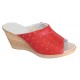 Papuci dama din piele naturala rosu - Model Clara MVS64R Papuci dama din piele naturala rosu - Model Clara MVS64R