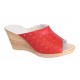 Papuci dama din piele naturala rosu - Model Clara MVS64R Papuci dama din piele naturala rosu - Model Clara MVS64R
