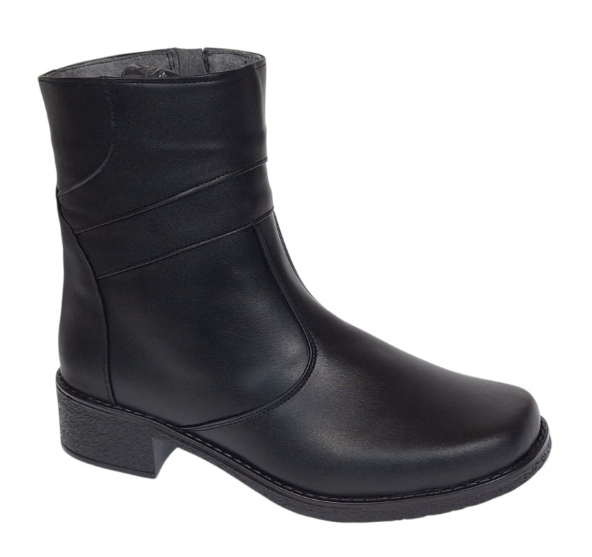 Ghete dama casual imblanite din piele naturala cu fermoar MVS707N Ghete dama casual imblanite din piele naturala cu fermoar MVS707N