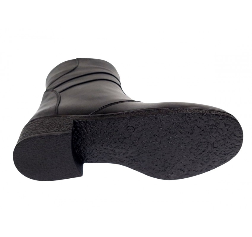Ghete dama casual imblanite din piele naturala cu fermoar MVS707N Ghete dama casual imblanite din piele naturala cu fermoar MVS707N