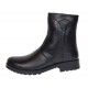 Ghete dama din piele naturala imblanite de culoare neagra MVS73N