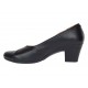 Pantofi dama comozi si eleganti din piele naturala Negru - MVS85N