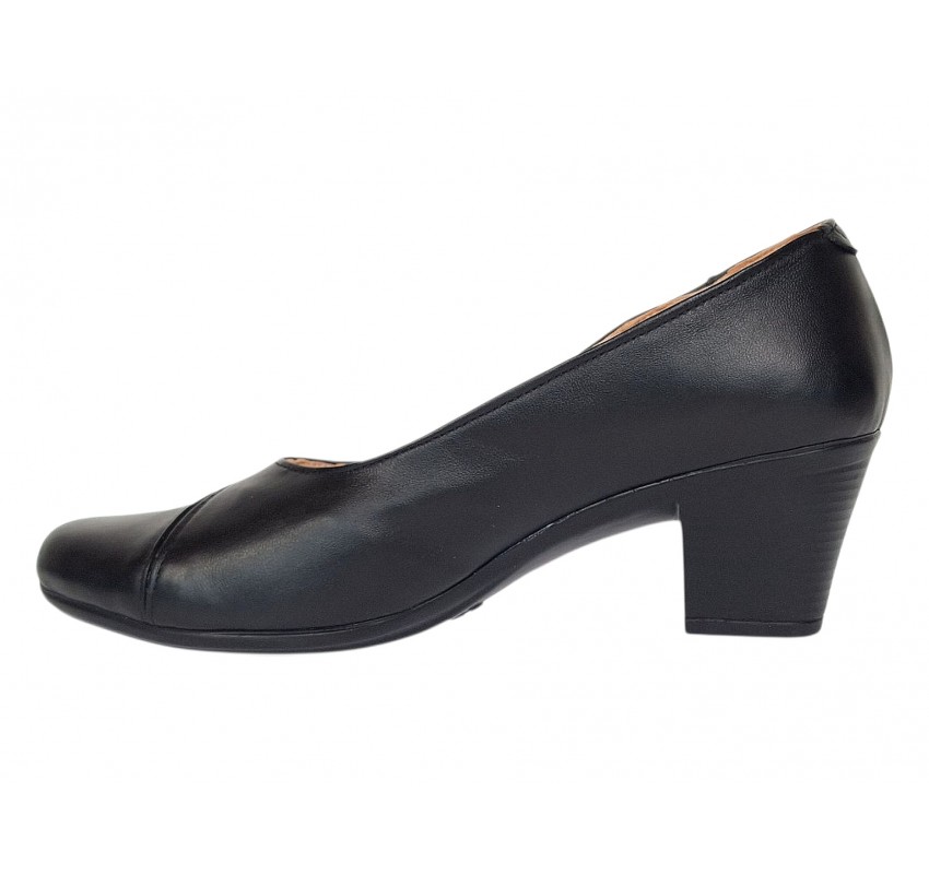 Pantofi dama comozi si eleganti din piele naturala Negru - MVS85N