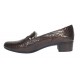 Pantofi dama comozi casual din piele naturala maro croco P12CRM