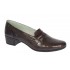 Pantofi dama comozi casual din piele naturala maro croco P12CRM