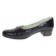 Pantofi dama comozi casual din piele naturala negru croco P18CRLN