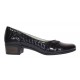 Pantofi dama comozi casual din piele naturala negru croco P18CRLN