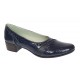Pantofi dama comozi casual din piele naturala bleumarin croco P18LBLCR