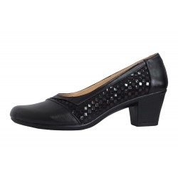 Pantofi dama comozi si eleganti din piele naturala Negru - MVSP26AN