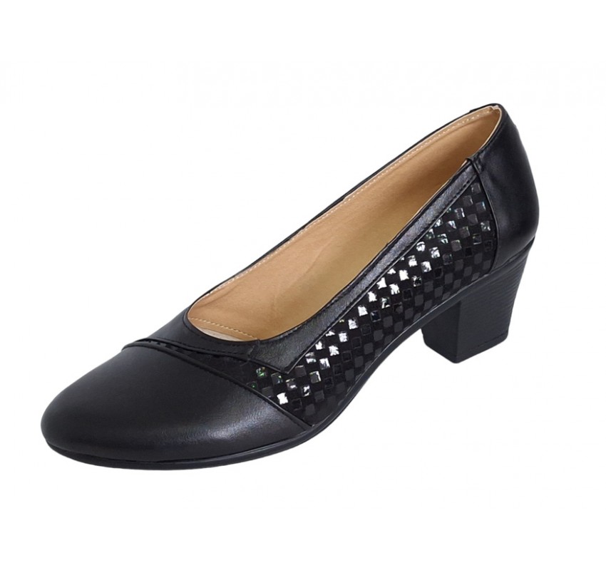 Pantofi dama comozi si eleganti din piele naturala Negru - MVSP26AN