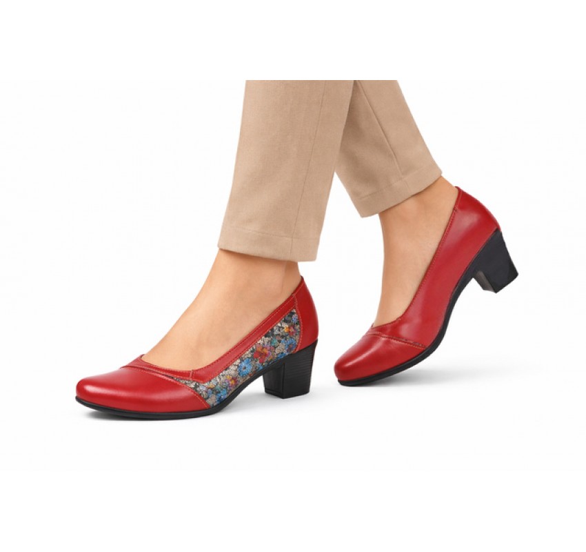 Pantofi dama eleganti din piele naturala Rosu Color MVSP26XR