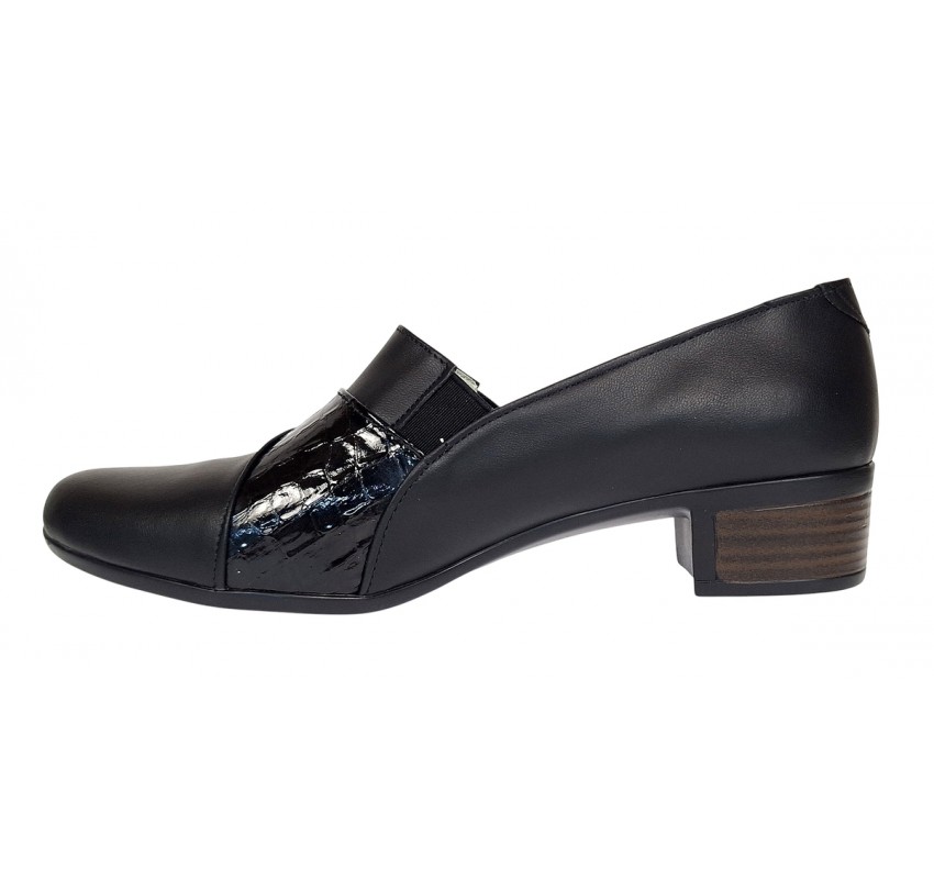 Pantofi dama comozi casual din piele naturala negru croco P27CRN Pantofi dama comozi casual din piele naturala negru croco P27CRN