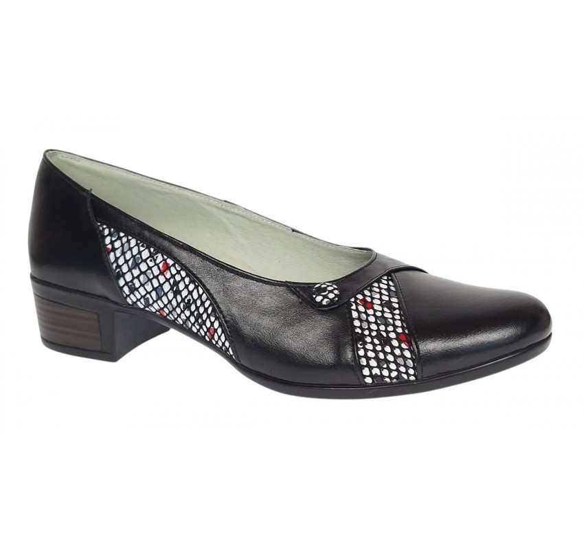 Pantofi dama comozi casual din piele naturala negru color P28XN