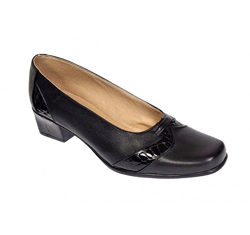 Pantofi dama eleganti din piele naturala Negru MVSP2N