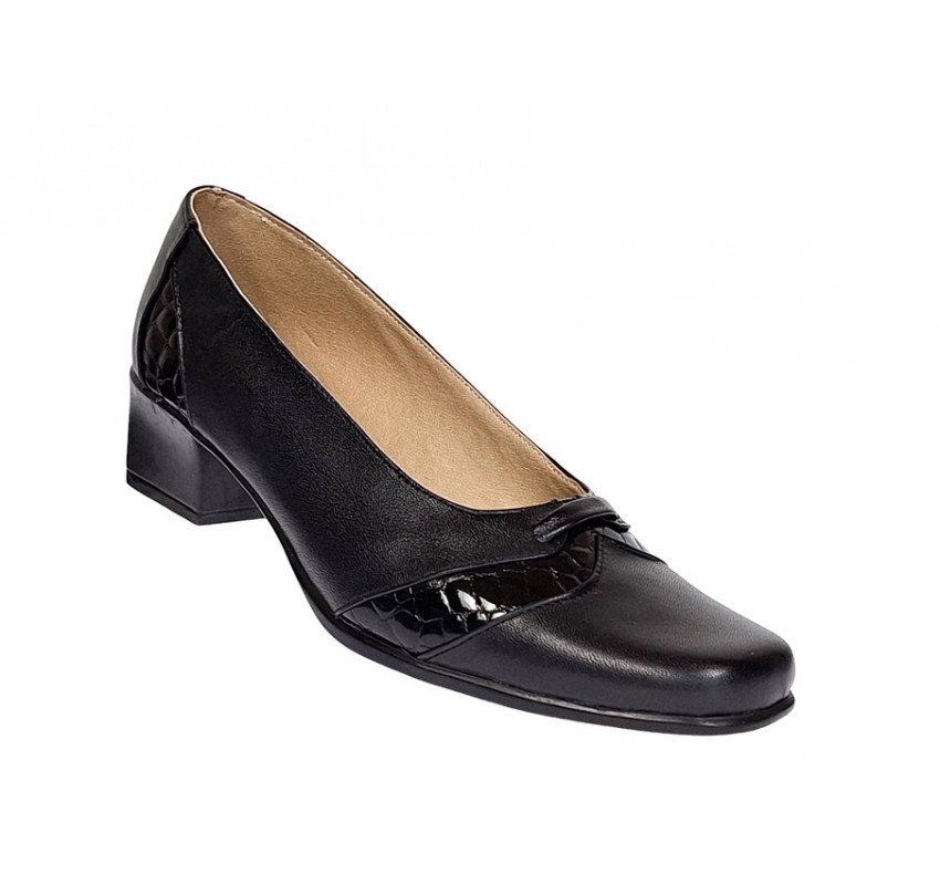 Pantofi dama eleganti din piele naturala Negru MVSP2N
