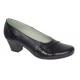 Pantofi dama casual din piele naturala negru croco P33CRN