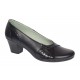 Pantofi dama casual din piele naturala negru croco P33CRN