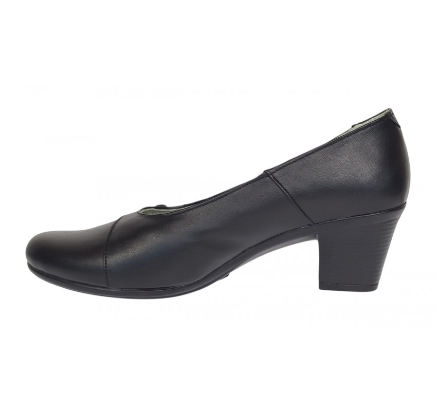 Pantofi dama casual din piele naturala negru color P33XN