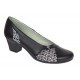 Pantofi dama casual din piele naturala negru color P33XN
