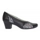 Pantofi dama casual din piele naturala negru color P33XN