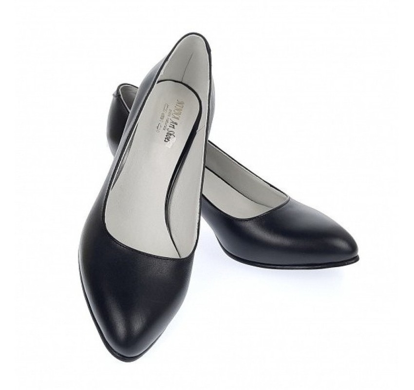 Pantofi dama eleganti din piele naturala box cu toc de 5 cm, Negru NA100ARMNP Pantofi dama eleganti din piele naturala box cu toc de 5 cm, Negru NA100ARMNP