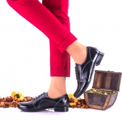Pantofi casual dama din piele naturala - Model Negru Sara A150C