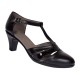 Pantofi eleganti dama din piele naturala, negri si piele naturala lacuita, toc 5 cm - NA173LNB Pantofi eleganti dama din piele naturala, negri si piele naturala lacuita, toc 5 cm - NA173LNB