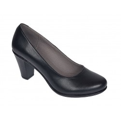 Pantofi dama eleganti din piele naturala toc 7cm Negru NA236NP