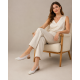 Pantofi dama casual din piele naturala Alb Box cu varf Lacuit NA252ALB
