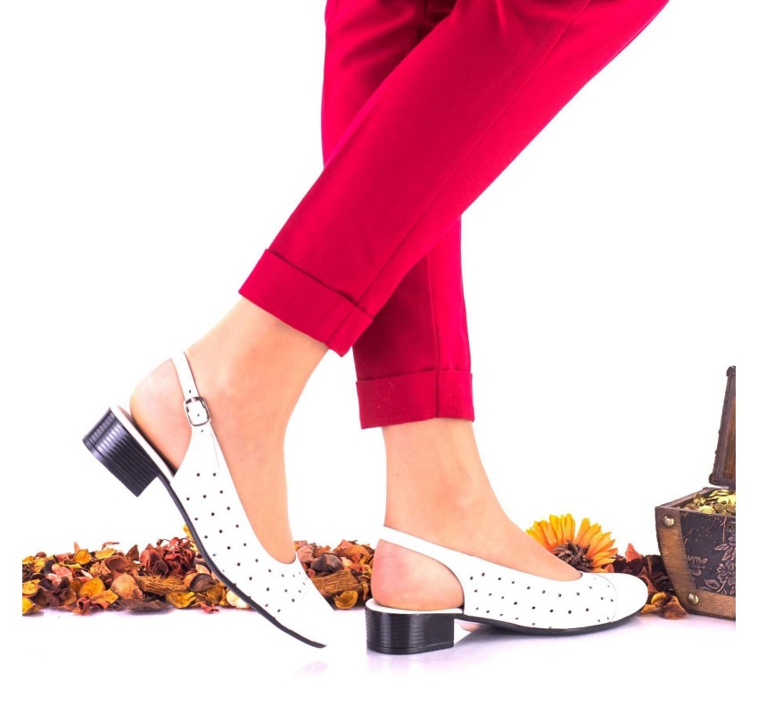 Pantofi dama decupati din piele naturala NA252AP Pantofi dama decupati din piele naturala NA252AP
