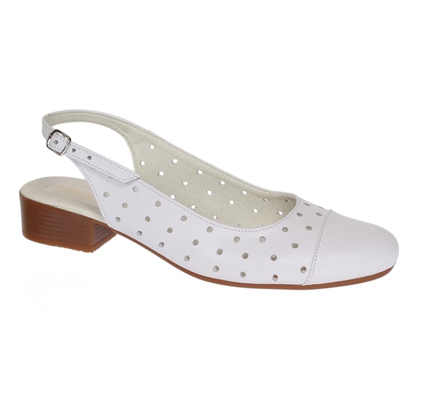 Pantofi dama casual din piele naturala Alb Box - NA252AP