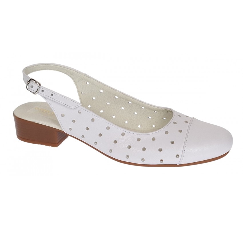 Pantofi dama casual din piele naturala Alb Box - NA252AP