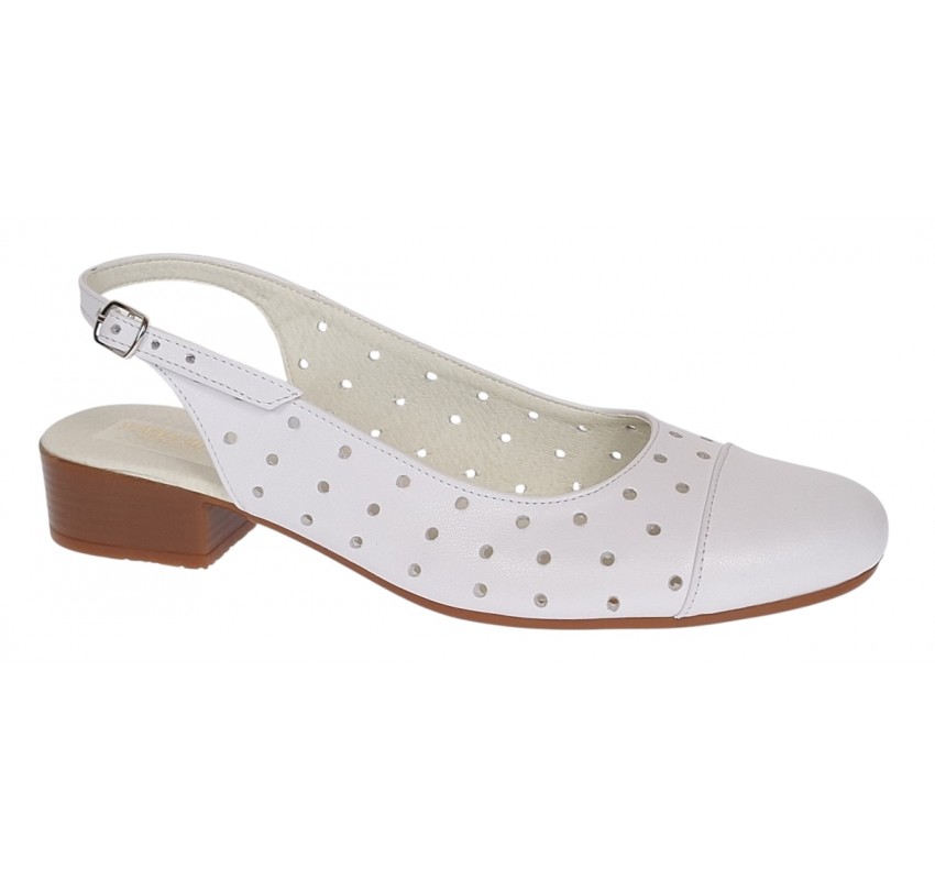 Pantofi dama casual din piele naturala Alb Box - NA252AP