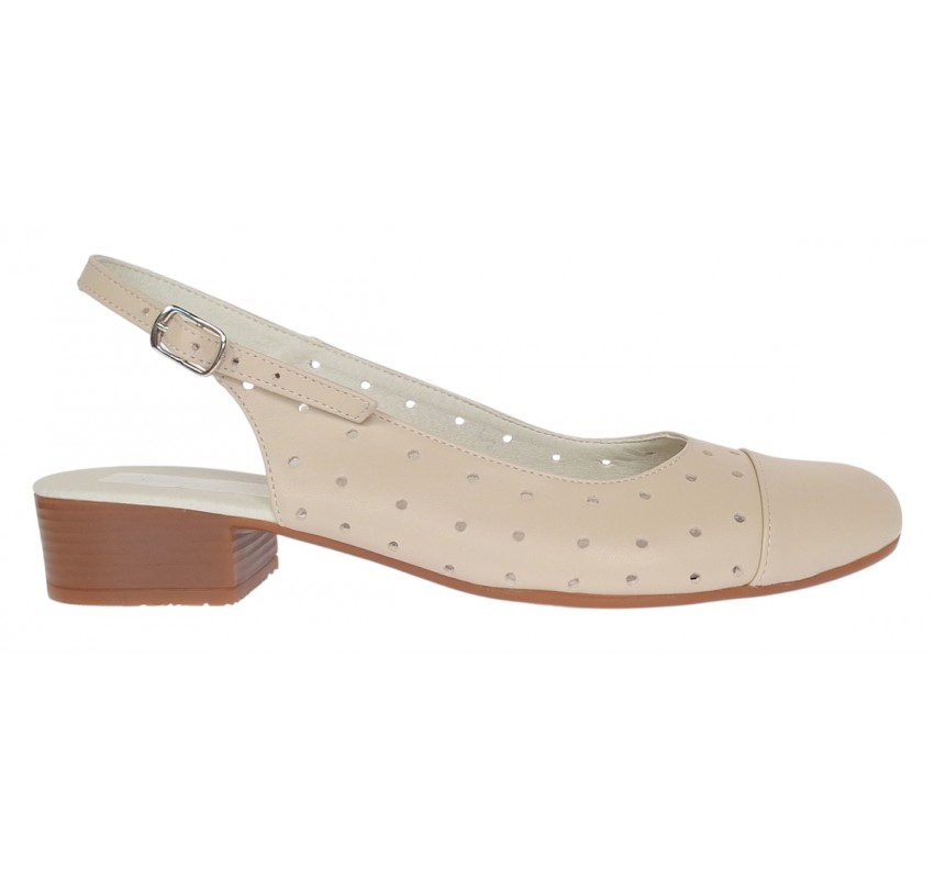 Pantofi dama casual din piele naturala Bej Box - NA252BP Pantofi dama casual din piele naturala Bej Box - NA252BP