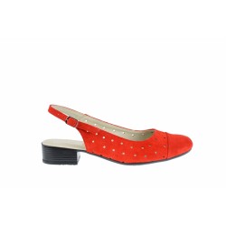 Pantofi dama casual din piele naturala din piele intoarsa NA252CORAIS