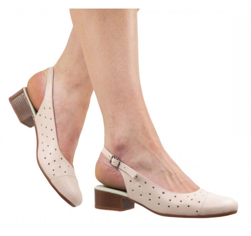 Pantofi dama casual din piele naturala Nud - NA252NUDP Pantofi dama casual din piele naturala Nud - NA252NUDP