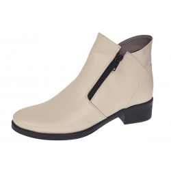 Ghete dama casual din piele naturala Bej Box NA316BB