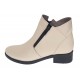 Ghete dama casual din piele naturala Bej Box NA316BB
