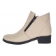 Ghete dama casual din piele naturala Bej Box NA316BB