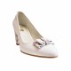 Pantofi eleganti dama, albi, din piele naturala box, toc 6 cm - NA47ALB