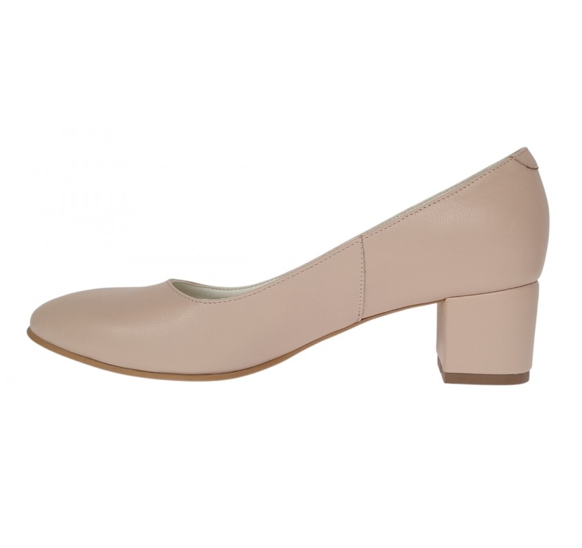 Pantofi eleganti dama din piele naturala Nude Box, toc 5 cm - NA73NUDE Pantofi eleganti dama din piele naturala Nude Box, toc 5 cm - NA73NUDE
