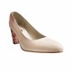 Pantofi eleganti dama, albi, imprimeu sarpe, din piele naturala box, toc 6 cm - NA87ALBS