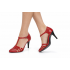 Pantofi dama decupati din piele naturala - Stiletto Rosu NAA11R